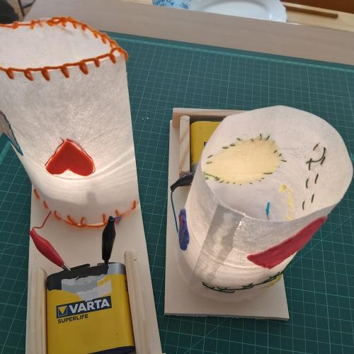Lampe mit Stromkreis