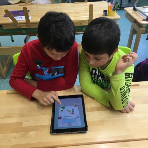 Arbeit mit den Tablets