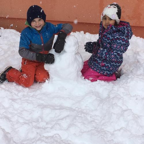 Mein erster Schneeball