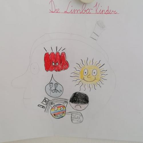 Zeichnung Limba-Kinder