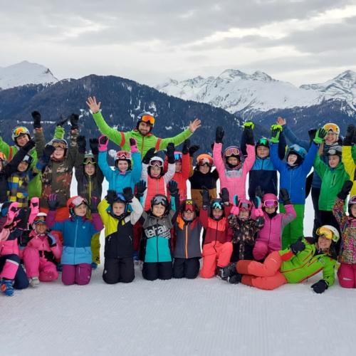 Die 3a und 3b bei der Skiwoche