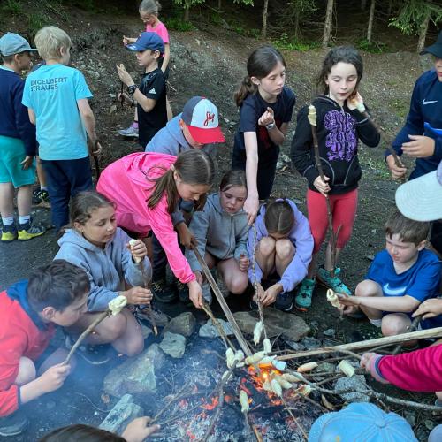 Der Abschlussausflug der diesjährigen 4. Klassen ging auf die Sattelbergalm!