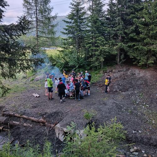 Der Abschlussausflug der diesjährigen 4. Klassen ging auf die Sattelbergalm!