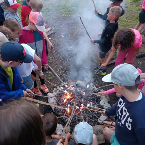 Der Abschlussausflug der diesjährigen 4. Klassen ging auf die Sattelbergalm!