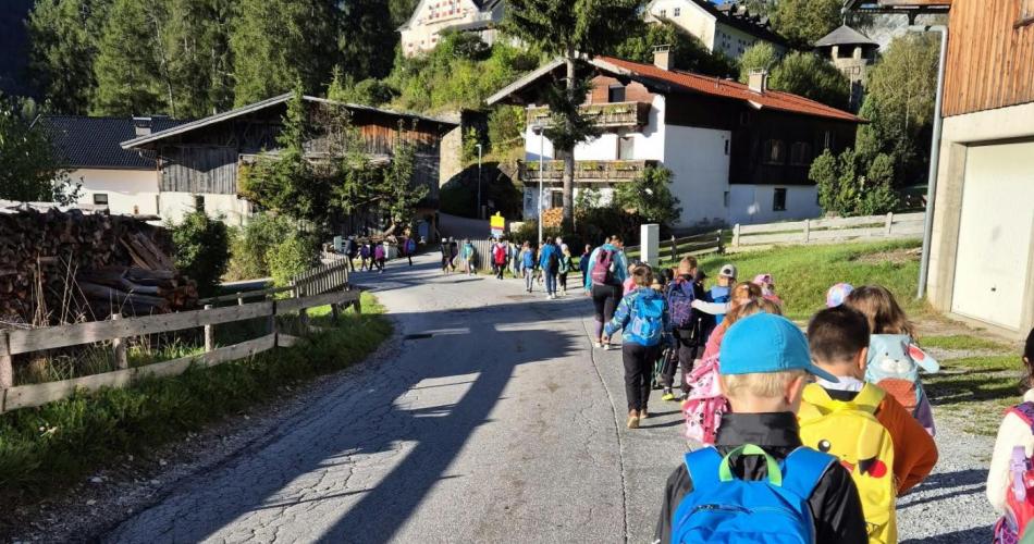 Kinder beim wandern